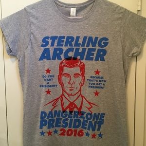 “Archer for Pres” Lootcrate women Tshirt size XXL